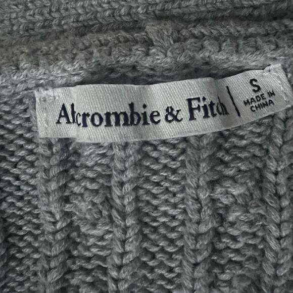 A&F Mara Cable Knit Gold Button Down Sweater Academia Preppy Old Money - Small - Picture 6 of 10